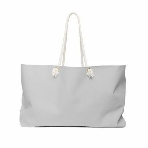 Weekender Tote Bag,  Light Grey
